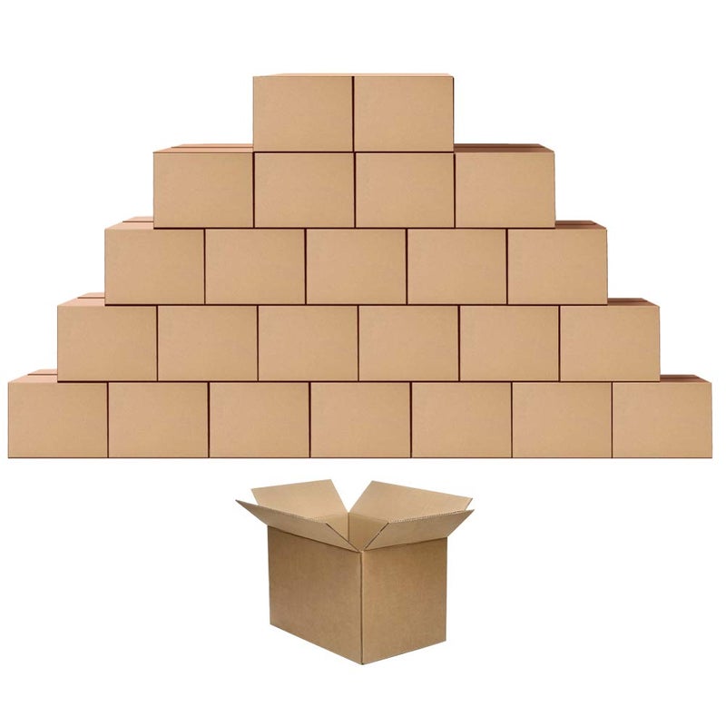 ZBEIVAN Shipping Cardboard Boxes Mailers 10x7x5 inches Small Packing Corrugated Packaging Moving Kraft Mailing Boxes Pack of 25 - Image 1